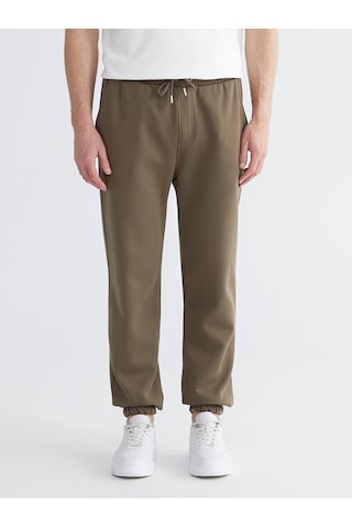 Lcwaıkıkı Classic Haki Rahat Kalıp Erkek Kalın Jogger Eşofman Altı