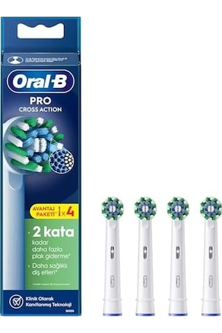 Oral-b Pro Series 1 Mavi Elektrikli Diş Fırçası, 1 Diş Fırçası Başlığı, Tasarımı + Oral-b Action X-filament Şarjlı Diş Fırçası Yedek Başlığı 4 Adet
