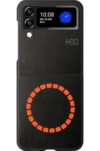 Samsung Galaxy Z Flip 4 Kılıf Hbc-156 Forum Magneticsafe Kapak - Siyah