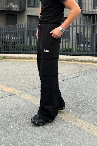 Bad Layers Oversize Ayarlanabilir Lastikli Eşofman Siyah Siyah