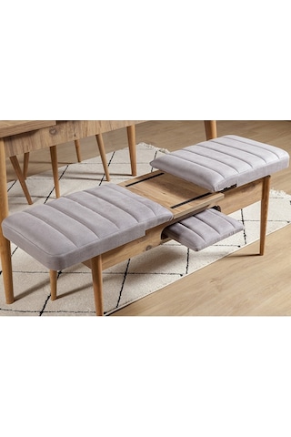 Ahşap Açılır Bench Atlantik Soho Gri