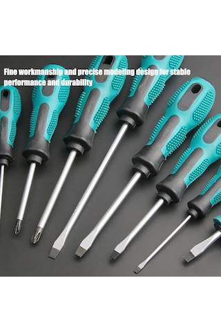 Maiyame 12'li Krom-vanadyum Çelik Manyetik Tornavida Seti - Ev Aletleri, Elektronik Tamiri İçin El Aracı