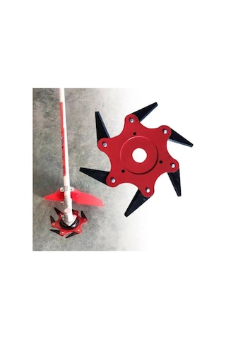 6 Bıçaklı Tırpan Başlığı Universal Çim Biçme Kafası , Ot Düzeltic