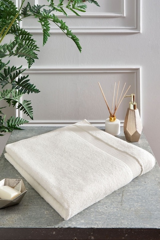 Özdilek Woven Banyo Havlusu 90x150 Cm Krem Çok Renkli
