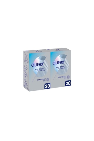 Durex Yok Ötesi Ekstra His İnce Prezervatif 20'li x 2