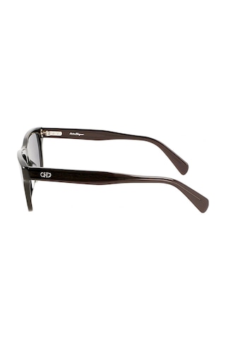 Salvatore Ferragamo Sf 1039s 001 54 Unisex Dikdörtgen Siyah Kemik Güneş Gözlüğü