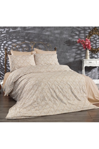 Maki Sarı Oryantal 200x220 Cm Çift Kişilik Nevresim Seti Sarı