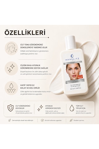 Çareburada Dermo Plus Cilt Tonu Eşitleyici Yüz Kremi 50 Ml Spf 50+ Koruma