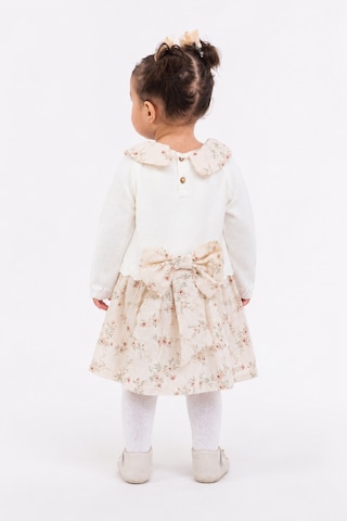 Babyhola Kız Bebek Çiçek Desenli Müslin Triko Takımı 3028 Gül Kurusu