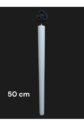 4 Adet Beyaz Boyalı Ahşap Konik 50 Cm Zigon,orta Sehpa,puf,komidi