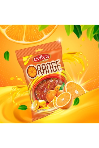 Evliya Şekerleme Portakal Aromalı Sert Şeker 350 G