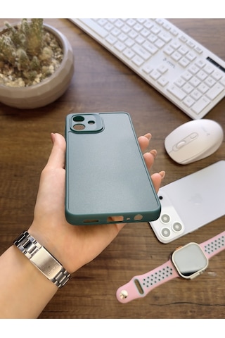 Samsung Galaxy A07 Uyumlu Kamera Korumalı Darbeye Dayanıklı Renk Atmayan Keep Silikon Kılıf Haki