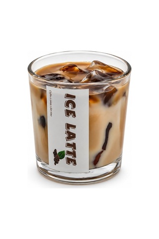 Gül Mum Candle Latte Kokulu Mum - Cam Bardaklı Kahve Kokulu- 12'li Paket Diğer