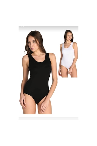 Seher Yıldızı 0071 Bayan Kalın Askılı Çıtçıtlı Body 6 Adet 001