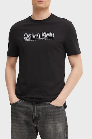 Calvin Klein Erkek T Shirt K10k114149 Beh Siyah Siyah