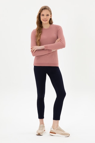 U.S. Polo Assn. Kadın Lacivert Toothpick Fit Kanvas Pantolon 50316852-VR033