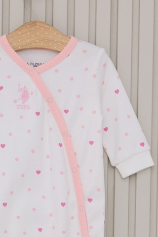 U.S. Polo Assn. Kız Bebek Beyaz Tulum 5274-45900 Beyaz