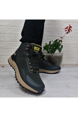 Jump 29652 Haki Waterproof Kaymaz Rahat Erkek Bot 001