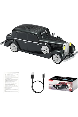 Retro Klasik Araba Bluetooth Hoparlör Kablosuz Hd Ses Fm Radyo Yg-239