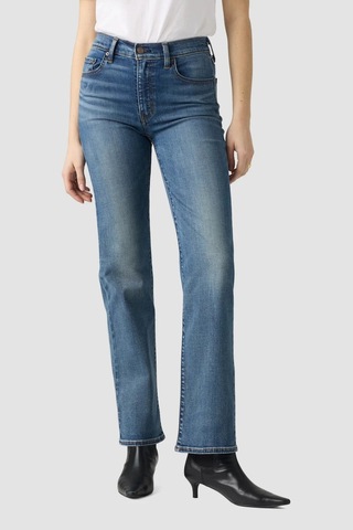 Levi's 723 Yüksek Bel Düz Kesim Lost Letters Med Indigo Kadın Jean-16561 Mavi