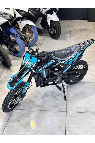 Enbest Benzinli Hidrolik Frenler 7-17 Yaş Çocuk Cros Motoru Yeşil