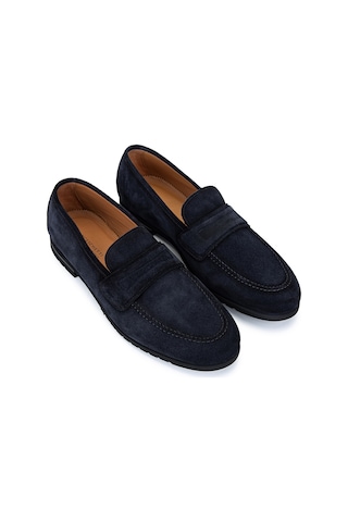 Franceschetti Erkek Hakiki Deri Lacivert Loafer Ayakkabı 981 0273001 Erk Ayk Y26 Navy