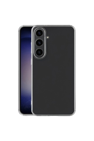 Galaxy S26 Plus Lüx Şeffaf Silikon - Şeffaf Çok Renkli