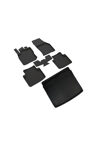 Skoda Kodiaq Ferrous 4D Havuzlu Kauçuk Paspas ve ALT 3D Bagaj Havuzu 2024 ve Üstü