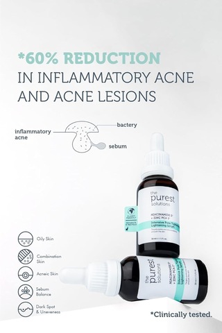 The Purest Solutions, Gözenek Ve Siyah Nokta Karşıtı, Sivilce Önleyici Niacinamide Cilt Bakım Serumu 30 Ml Niacinamide 5% & Zinc Pca 1% Sku: Smg8690010386342