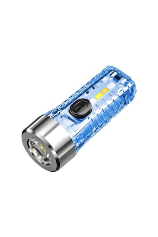 Neevoyu Mini Çok Fonksiyonlu Anahtarlık Feneri - 5w Parlak, Çok Modlu, Taşınabilir Ve Hafif Mavi