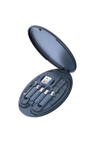 Polham 6İN1 60 W Type-C - Lightning - Dönüştürücü - Sim Aparatlı Seyahat Seti 001
