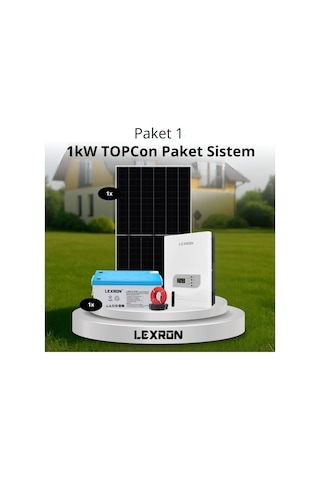 Urla Solar 1kw Topcon Paket Sistem Paket 1