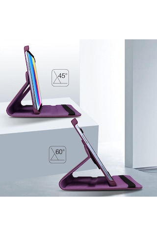Apple Uyumlu iPad, A16 11.nesil A3354-a3355 360 Dönebilen Pu Deri Standlı Tablet Kılıfı Kapaklı Kılıf