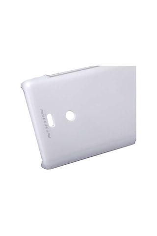 Nillkin Xperia T Lt30p İle Uyumlu Parlak Sert Kauçuk Kılıf Beyaz Beyaz