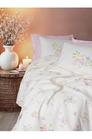 Cotton Box Estiva Çift Kişilik Pike Takımı Petal Pembe Pembe