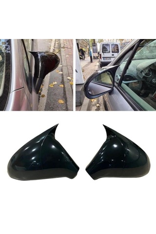 Ebal Otomotiv Peugeot 207 Batman Yarasa Ayna Kapağı Piano Black 2006-2012