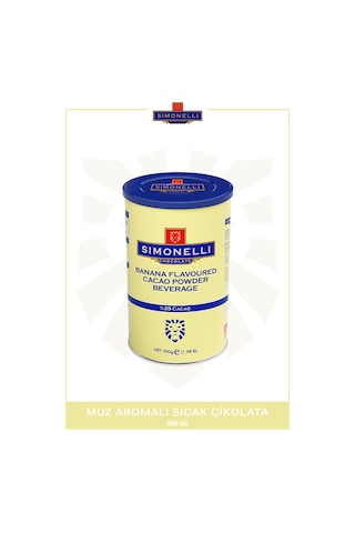 Simonelli Muz Aromalı Sıcak Çikolata İçecek Tozu 900 G