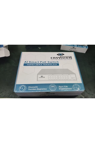 4 Port Poe Switch 10/100 Mbps Ip Kamera Ve Access Point Uyumlu