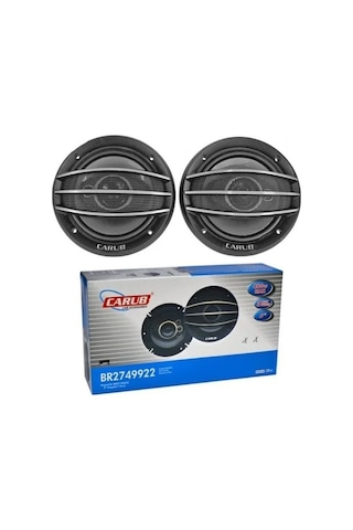 Carub 6'' - 16cm Oto Araç Hoparlörü Kapaklı 12v 400watt 2 Adet