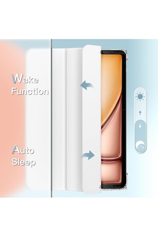 Huawei Matepad Se 11'' İnç 2024 Kılıf Akıllı Uyku Modlu Standlı Arkası Şeffaf Tablet Smart Kapak