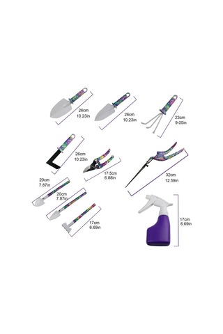 Yl025 Saksı Bahçecilik Aracı Seti, Özellikler: 10 Pc / Set Yeşil , Boyut:10 Adet / Set Yeşil