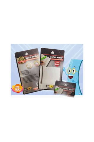 Şeffaf Post-İt Not Kağıdı Ebat 75X75 Mm 50 Yaprak