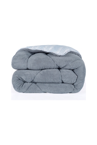 Wellsoft Yorgan Çift Kişilik Soft Line Gri Gri