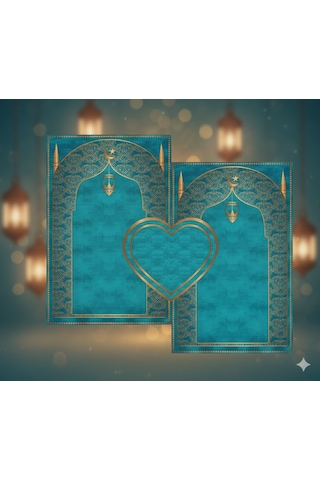 Çift Seccadesi Diz Acıtmaz Yumuşak Namazlık Turkuaz Turkuaz