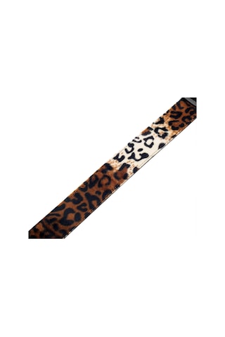 Levy's Leathers Hakiki Deri Uçlu 5 Cm Suni Kürk Leopar Baskılı Gitar Kayışı Mssf8-lyx