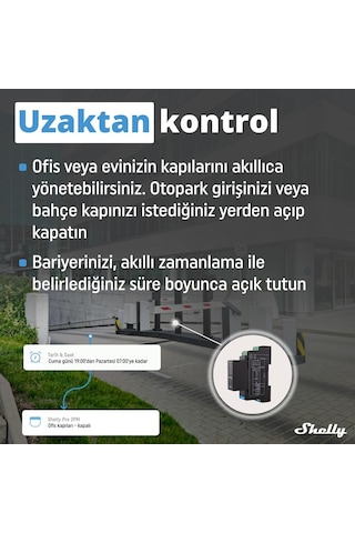 Shelly Pro 2PM DIN Ray 2 Kanal Enerji Ölçer Röle