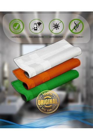 Qurry Sihirli İz Bırakmaz Mikrofiber Temizlik Bezi 3'lü 35 x 60 CM