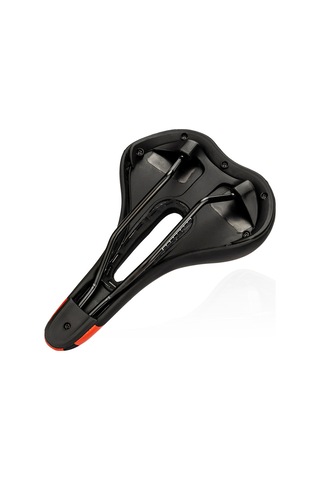 Ztto 6219 Mikrofiber Deri İçi Boş Eyer Dağ Yolu Bisiklet Koltuk Minderi - Siyah / Beyaz