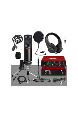 Stüdyo Ekipmanları Style Paket-1 BM800 Mikrofon Ses Kartı Stüdyo