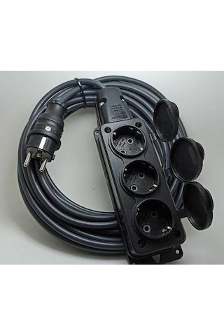 Bemis 3'lü Kauçuklu Priz 3x1.5 mm Uzatma 5 M.t Bemis 3'lü Kauçuklu Priz 3x1.5 mm Uzatma 5 M.t
